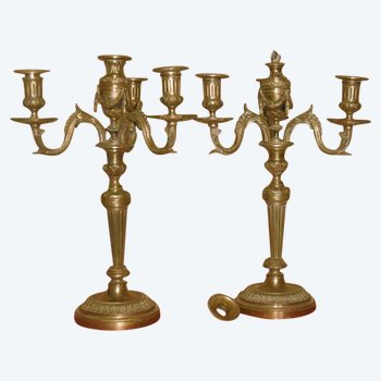 Pair Of Candlesticks Louis XVI