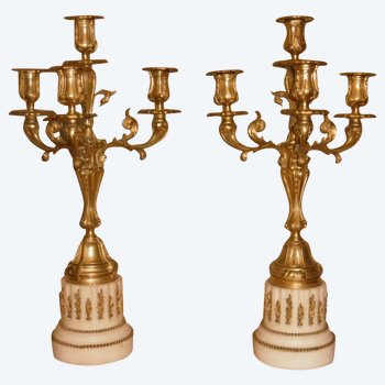 Pair Of Candelabras Louis XVI