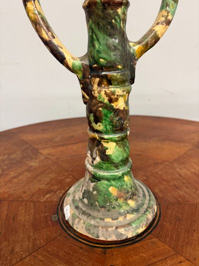 Antike kalabrische Keramik-Skulptur Seminara 1950, 50x30cm