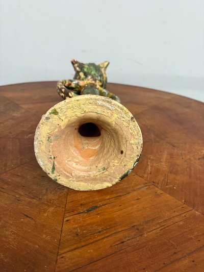 Antike kalabrische Keramik-Skulptur Seminara 1950, 50x30cm