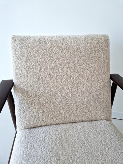 Fauteuil lounge Mid-Century, chaise danoise en afromosia