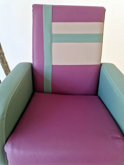 Paar Sessel im postmodernen Memphis Milano-Stil