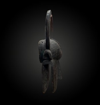 Große BUFFALO MASKE Nam Gbalang Culture Chamba, Nigeria Erste Hälfte des 20. Jahrhunderts
