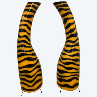 Deux lampes de parquet 