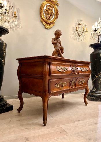 Cassettone in noce d'epoca Luigi XV Circa 1750