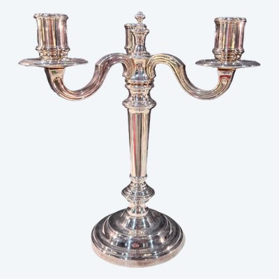Candélabre Christofle - modèle Chenonceau - Métal argenté