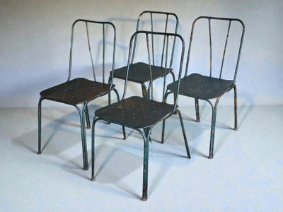 Four garden chairs from the Parc et Jardin de Paris, 1950s