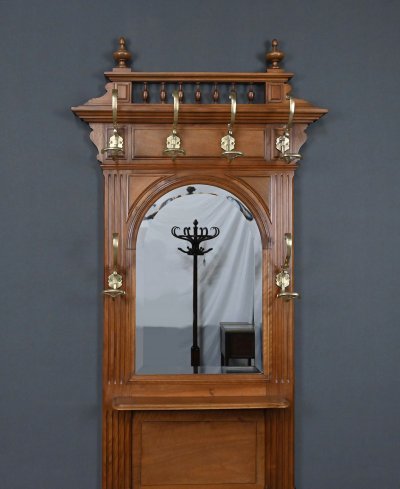 Appendiabiti in rovere - 1900