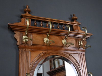 Appendiabiti in rovere - 1900