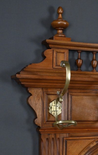 Appendiabiti in rovere - 1900