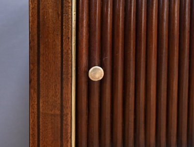 Tavolino da caffè in mogano in stile Luigi XVI con piano a rullo - Metà del XIX secolo