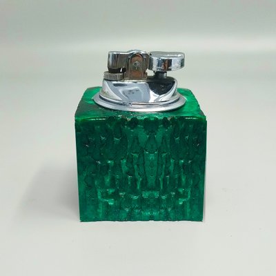 Set da fumo in alabastro degli anni '60 di Romano Bianchi, realizzato a mano.