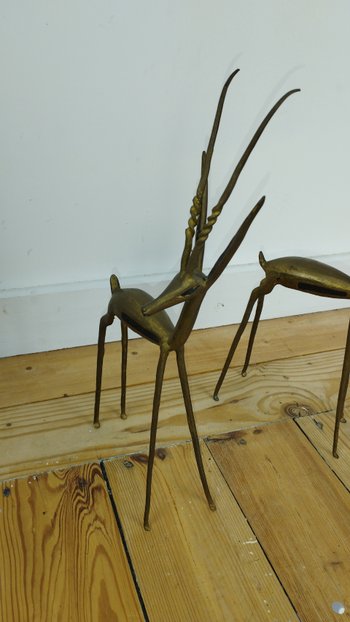 Tierbronze Afrikanische Kunst circa 1960