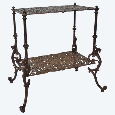 Table basse en fonte XIXe siècle.  