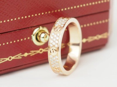 Cartier Love Ring in Rose Gold with 0.31ct Diamonds