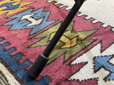 1960s 3-light floor lamp with its original lampshades