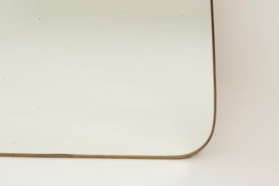 Miroir en laiton doré dans le style de Gio Ponti. Années 1980/90. LS6677A9811
