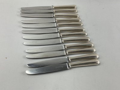 Douze couteaux à fromage Christofle modèle America 