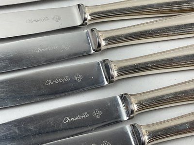 Douze couteaux à fromage Christofle modèle America 