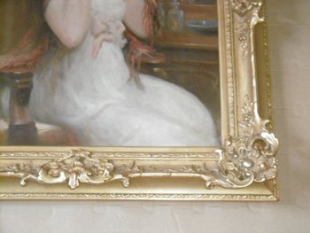 Olio Su Tela Ritratto Di Donna