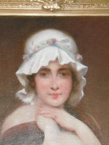 Olio Su Tela Ritratto Di Donna