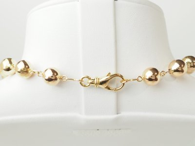 Marseilles-style necklace in 18kt rose gold - Regular 9mm beads