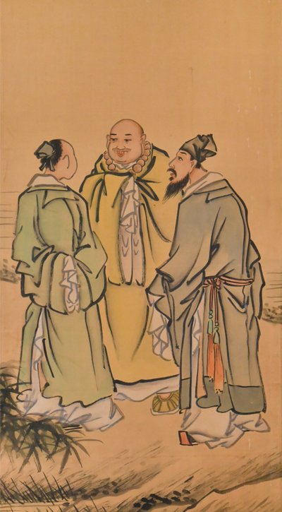 Four-panel Chinese folding screen from the Shanghai school