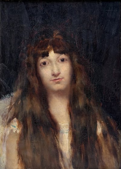 Ecole française de la fin du 19ème siècle - Portrait de jeune femme, circa 1890