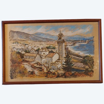 Edmond MELOT - (1910 - 2003) - Tenerife -  Pastel - 1978