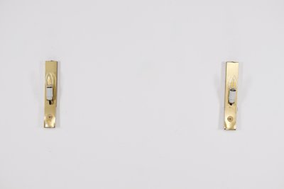 Murano glass and brass wall sconces