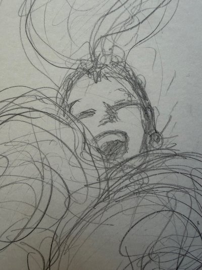 Gruau, Danseuse du Lido, crayon sur papier