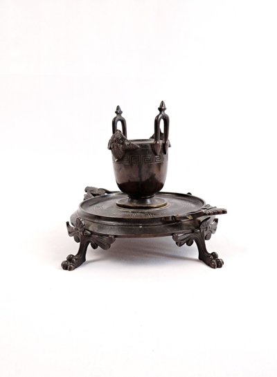 Brûle parfum ou porte pinceaux en Bronze Indochinois fin XIXe