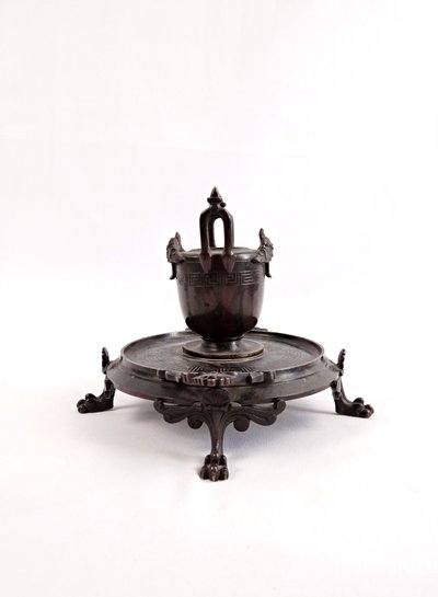 Brûle parfum ou porte pinceaux en Bronze Indochinois fin XIXe