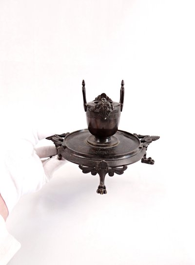 Brûle parfum ou porte pinceaux en Bronze Indochinois fin XIXe