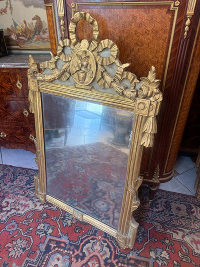 MIROIR D EPOQUE LOUIS XVI PROVENCAL – 18ème
