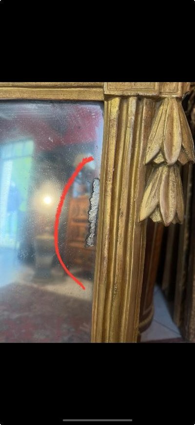 MIROIR D EPOQUE LOUIS XVI PROVENCAL – 18ème