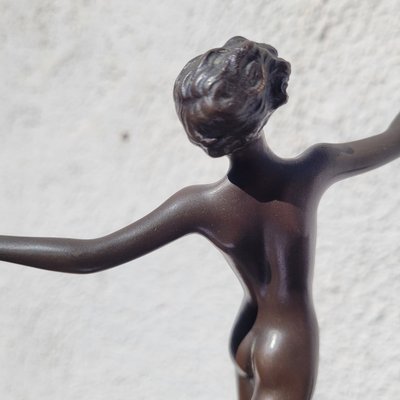 Lorenzl, danseuse en bronze, signée, Art déco, XXème siècle