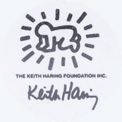 Keith Haring. Numbered color silkscreen print. 1990s LS6794D-68D