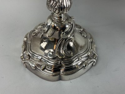 Paires de candélabres, flambeaux 3 feux 