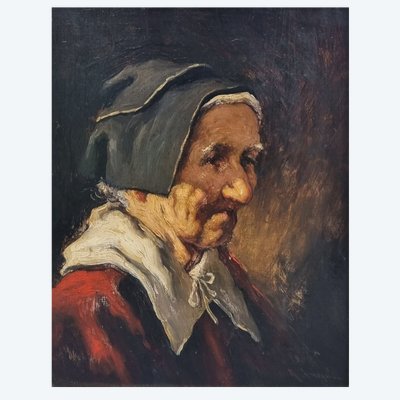Romana ARREGUI - Portrait d'une vieille femme basque 
