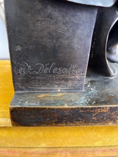 Bronze sculpture «  Laurent de Médicis «  D’après Michel-Ange