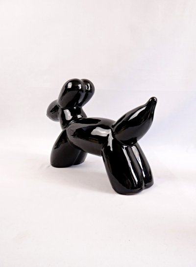 Statue en céramique d'un chien ballon dans le style de Jeff Koons Vintage