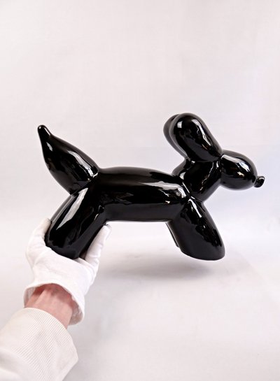 Statue en céramique d'un chien ballon dans le style de Jeff Koons Vintage