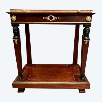 Rare Console Desserte d'Epoque Empire Retour d'Egypte Vers 1810