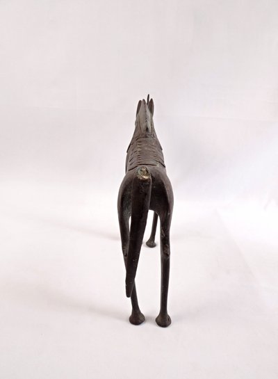 Cheval en Bronze artisanat Africain du Burkina Faso début XXe