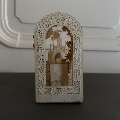 Religious image, penknife, souvenir of First Communion, 19th century