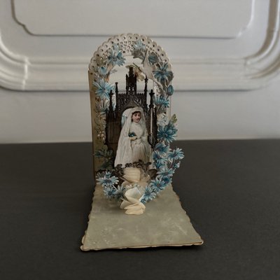 Religious image, penknife, souvenir of First Communion, 19th century