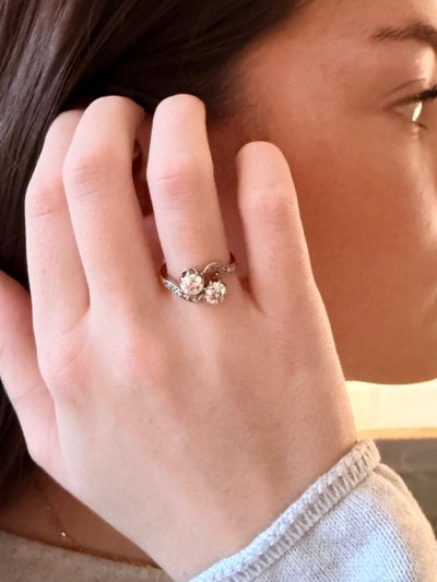 Ring toi et moi Gold, Platin und Diamant