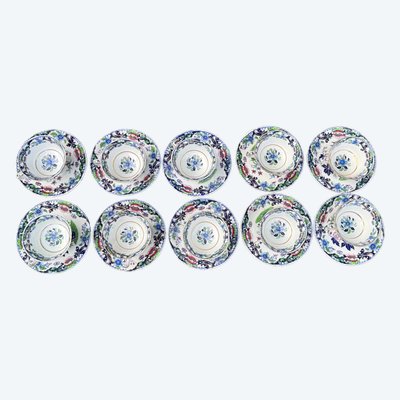 10 tasses Creil et Montereau