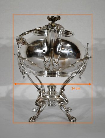 Samovar in silver plated metal, Maison Christofle - Early XXth century